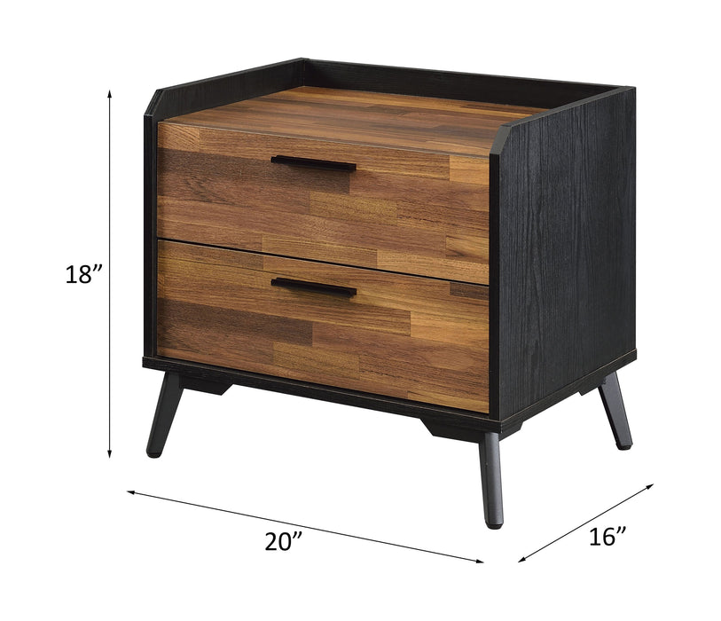 Jiranty - Accent Table - Walnut & Black