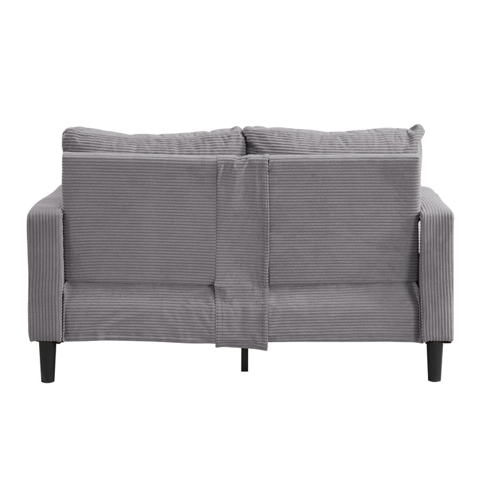 High Resilience Loveseat Sofa With Wooden Frame