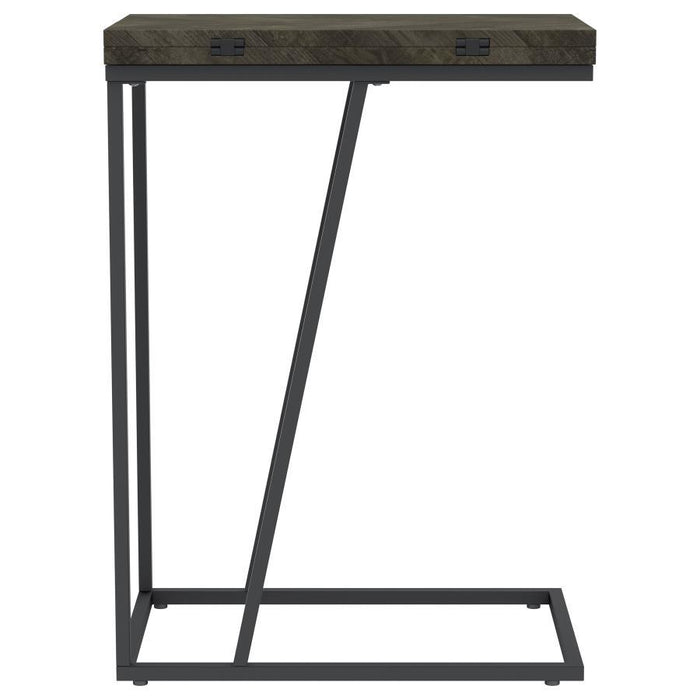 Carly - Expandable Engineered Wood C-Shaped Side Table