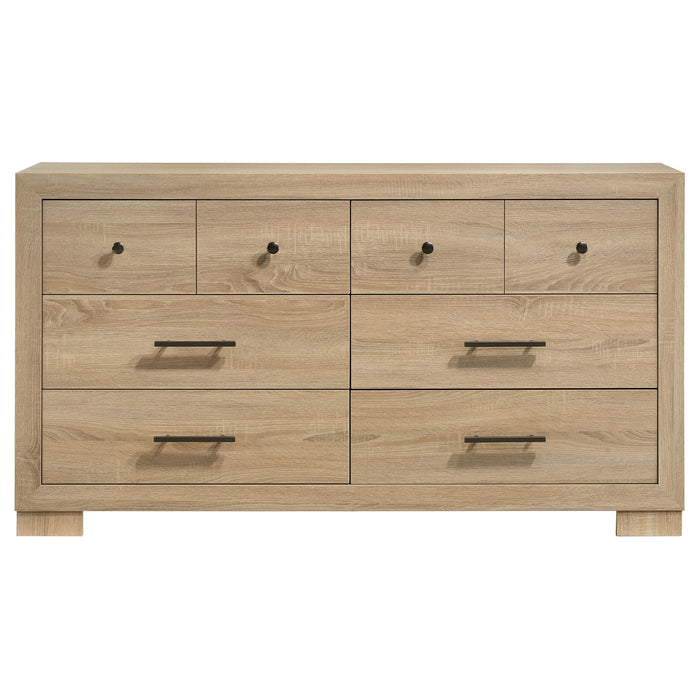 Arielle 6-drawer Bedroom Dresser Cabinet Light Oak