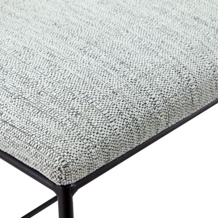 Counter Stool With Faux Seat - Heathered Gray / Matte Black