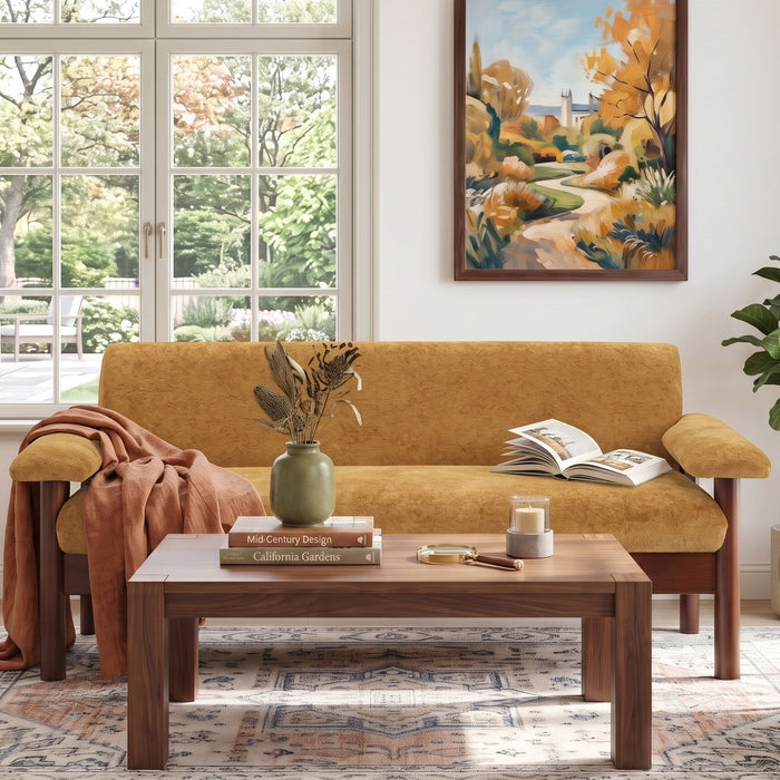 Loveseat Sofa 2 Seater Couch With Armrest Pillows
