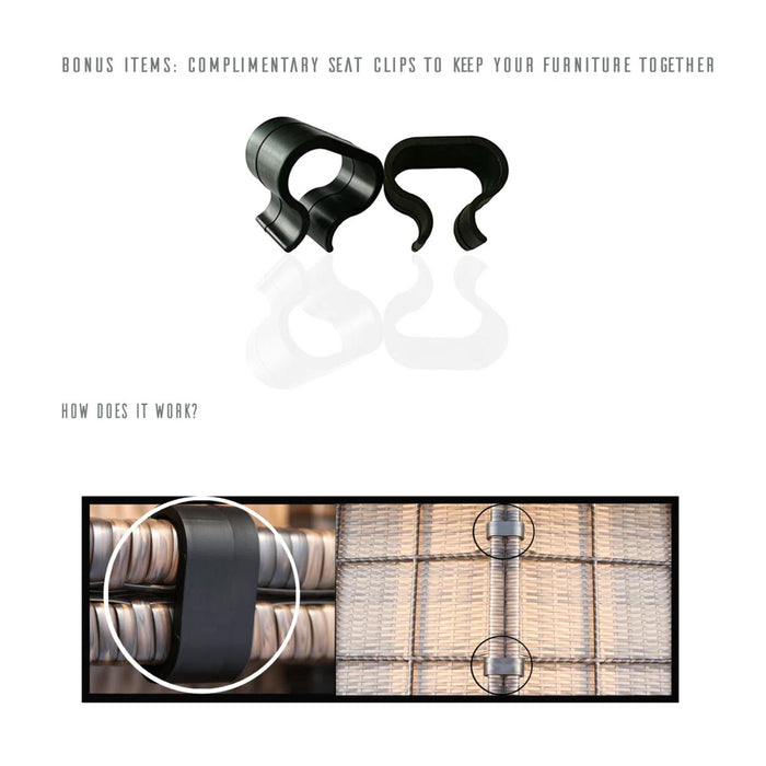 Modern Rattan Wicker Seating Group With Cushions