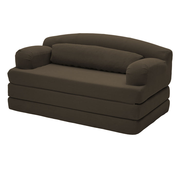 2 Seater Sofa Bed, Compact Foldable Floor Couch