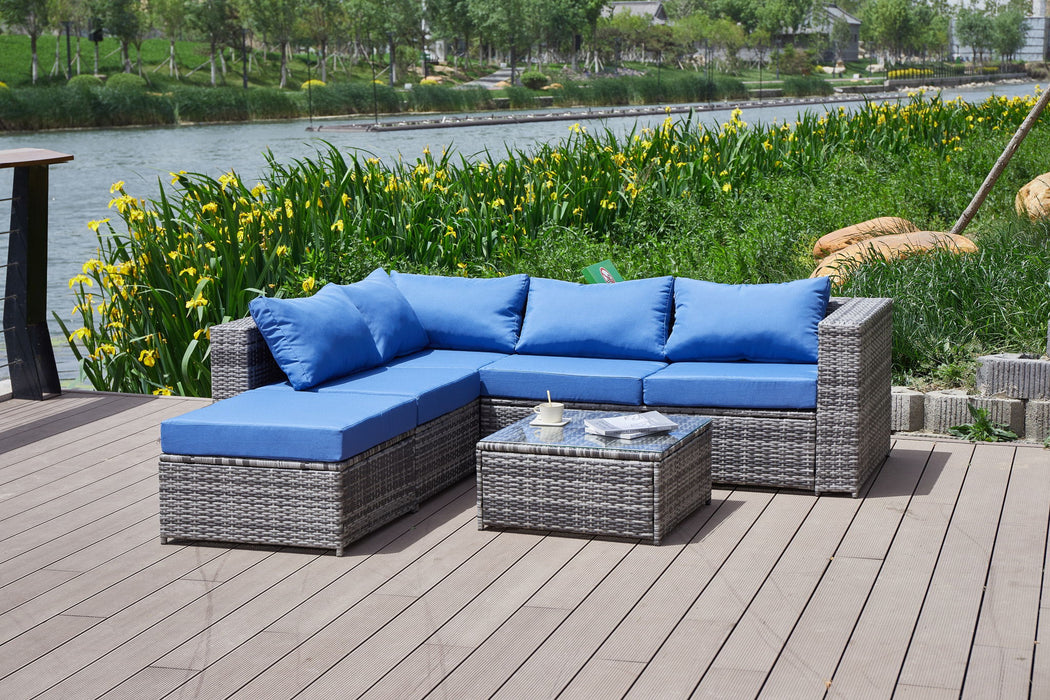 Patio Sofa With Cushions