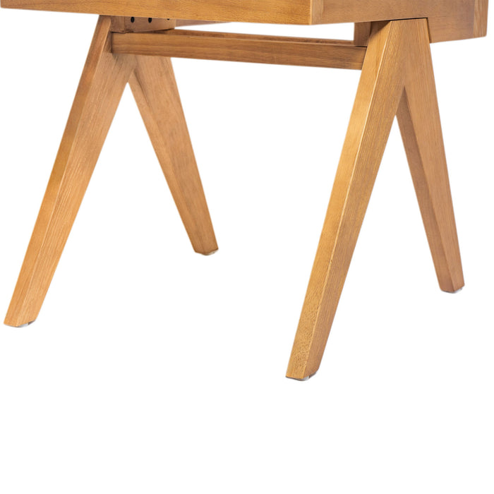 Chandigarh Dining Room Chairs With Natural Rattan (Set of 2)