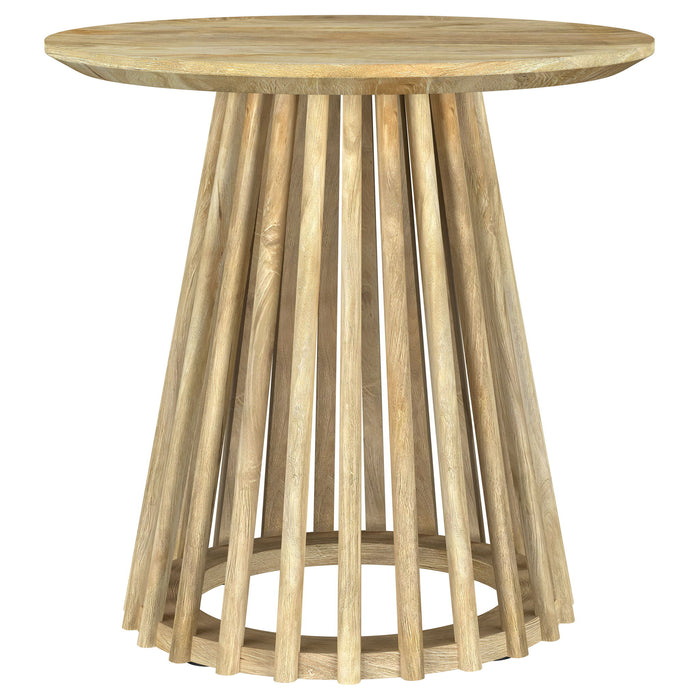 Touhy 3-piece Round Coffee and End Table Set Natural Mango