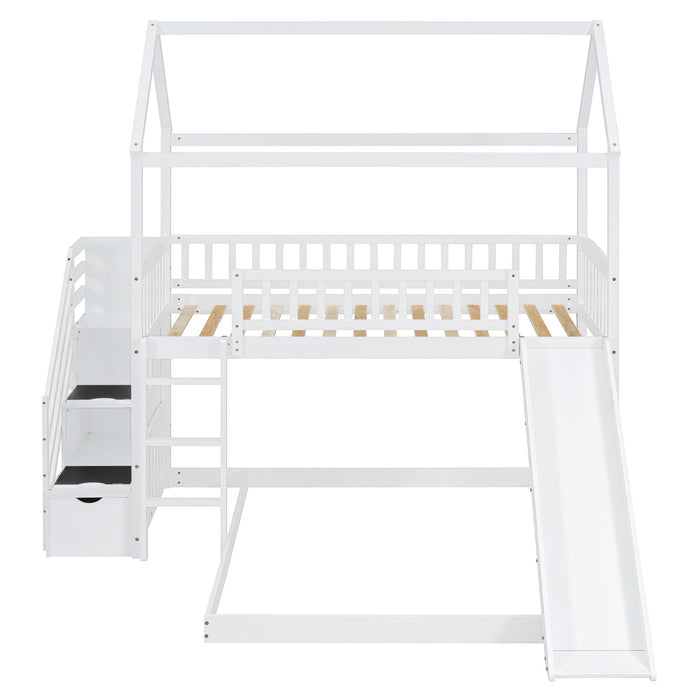 House Bunk Bed With Slide