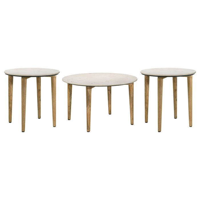 Aldis 3-piece Coffee and End Table Set White