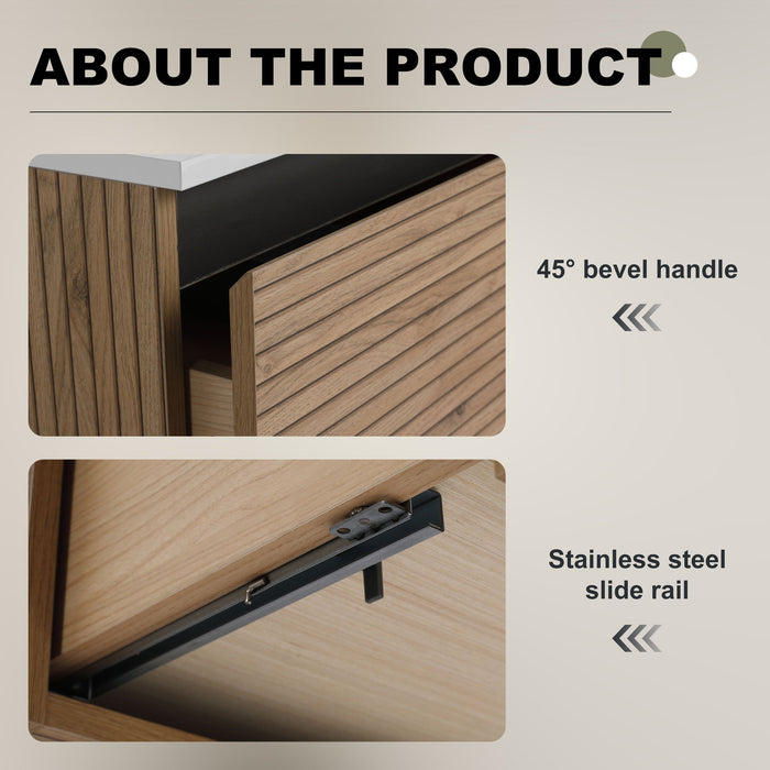 Wall Mounted Bathroom Vanity & 1 Soft Close Drawer (Excluding Sink)
