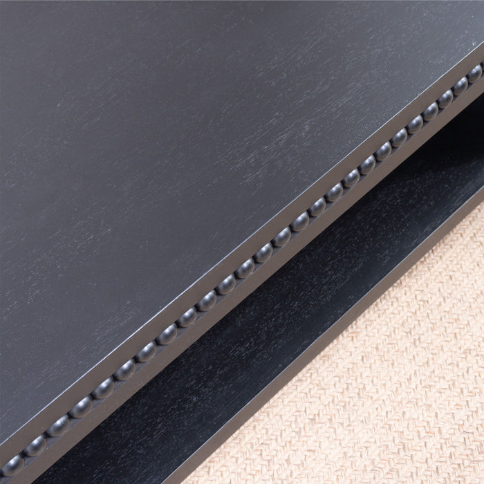 Modern Coffee Table With Beaded Trim