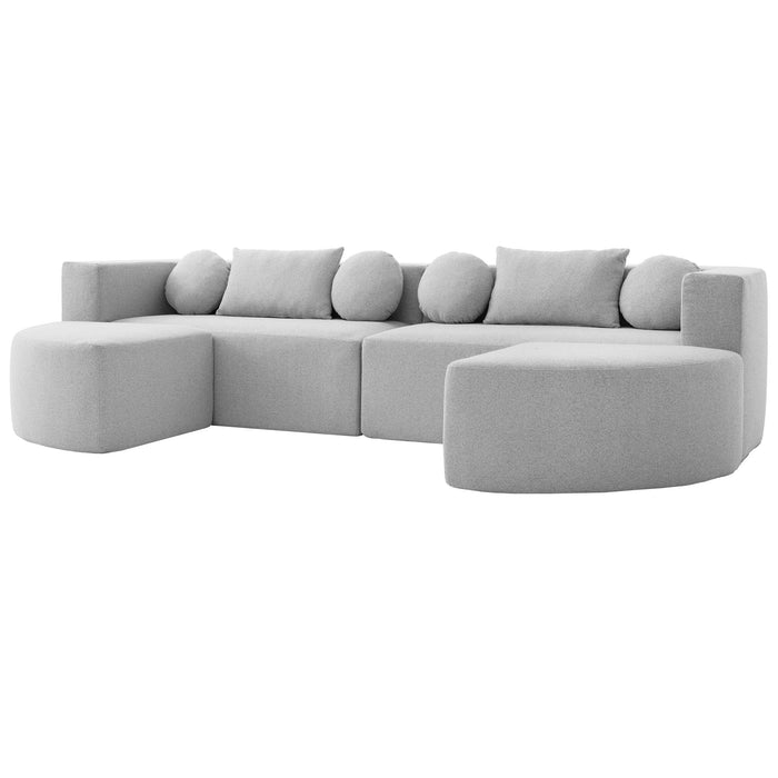 Boneless - Couch Modular Sectional Sofa With Deep Seating And Curved Design