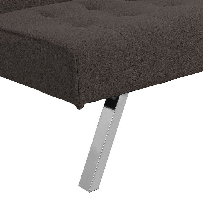 Modern Sofa Bed With Wood Frame And Stainless Legs