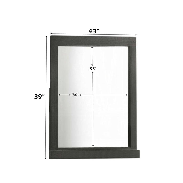 Lantha - Mirror - Gray Oak