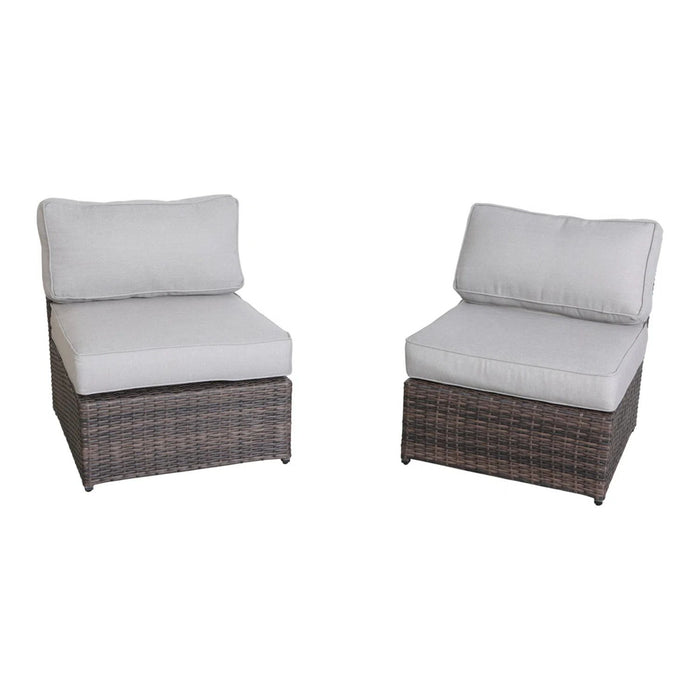 Contemporary Patio Seating Set With Fire Pit