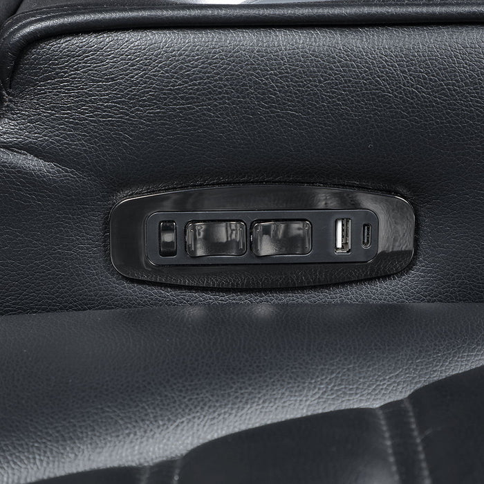 Ephron - Power Motion Recliner With Power Headrest & LED - Black