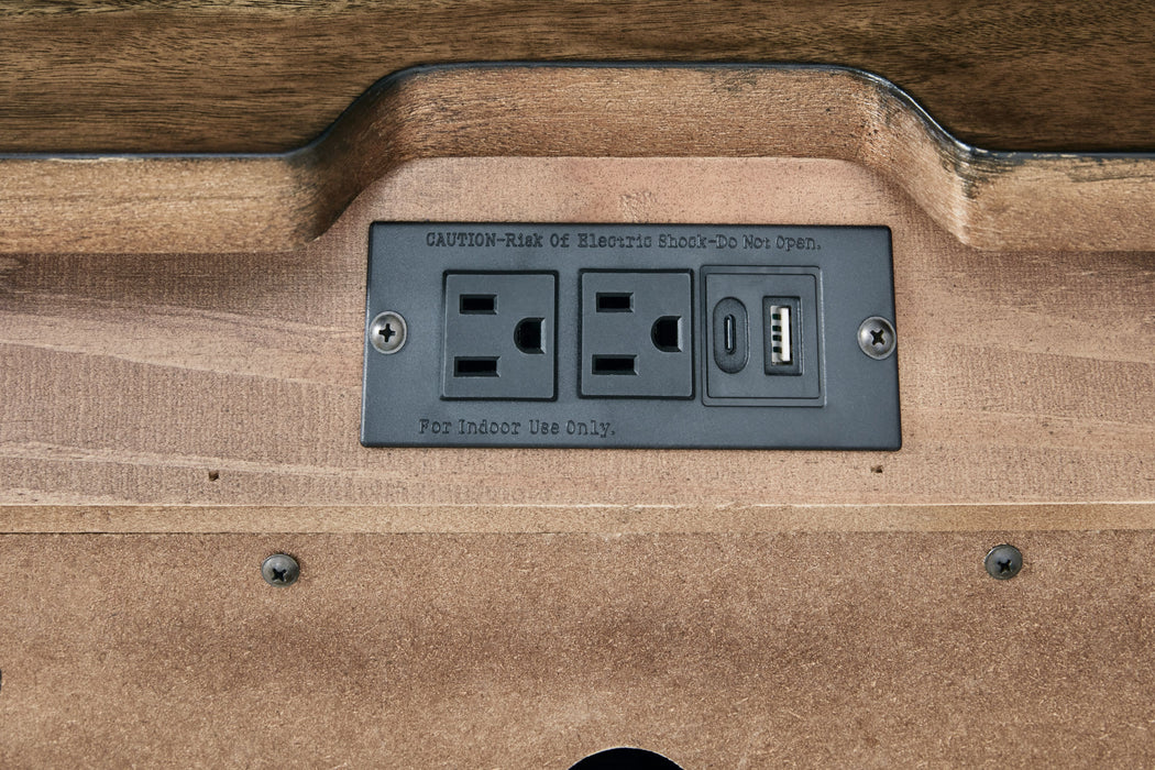 Sturlayne - Three Drawer Night Stand - Brown