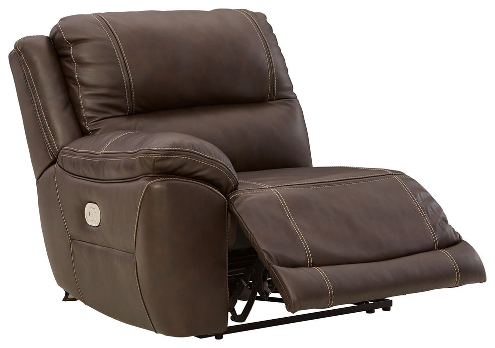 Dunleith - 9-Piece Power Reclining Sectional - Chocolate
