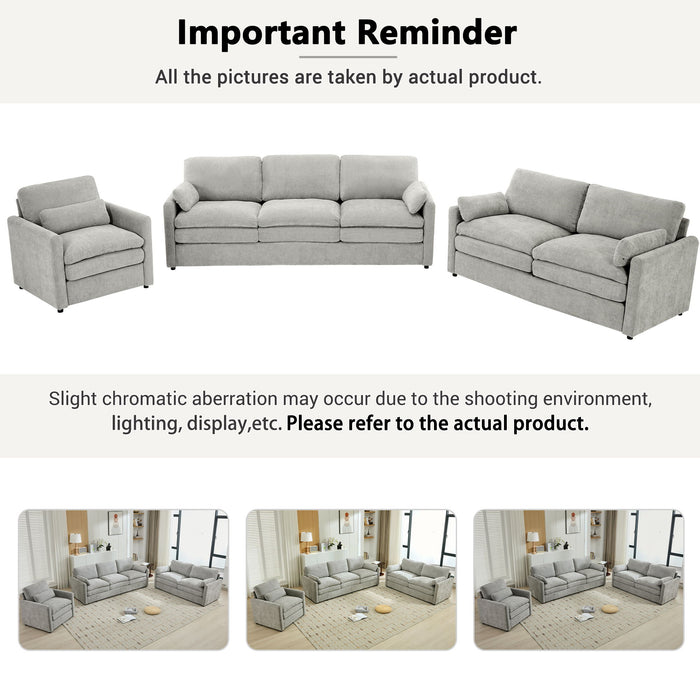 Cozy Sofa Set Oversized Comfy Cloud Sofa With Double Cushion