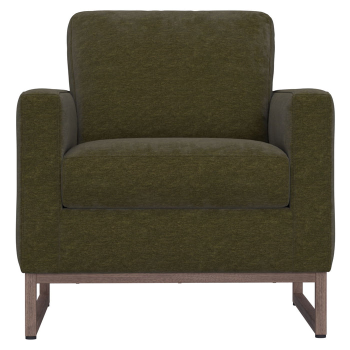 Accent Chair With Track Arm Design