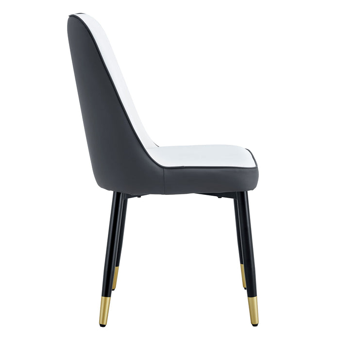 Modern Dining Chair With Metal Leg