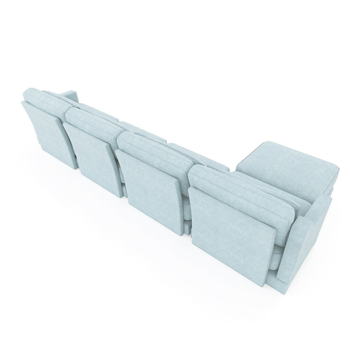Stylish Sofa With Ottoman And Lumbar Pillows, Ergonomic Design