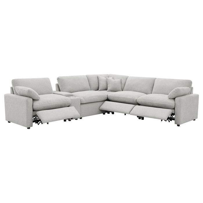 Hollander - 6 Piece Modular Power Reclining Sectional Sofa