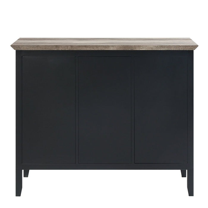 Zudora - Server - Antique Oak & Sandy Black