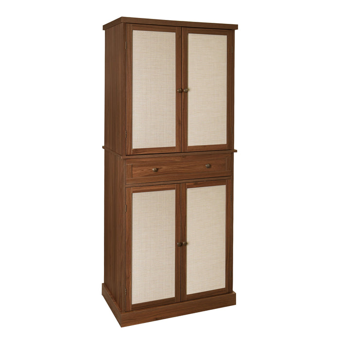 4 Door Storage Cabinet With 1 Drawer, With 4 Adjustable Inner Shelves