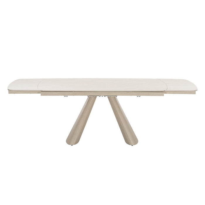 Cassian - Dining Table With Ceramic Top - Cream
