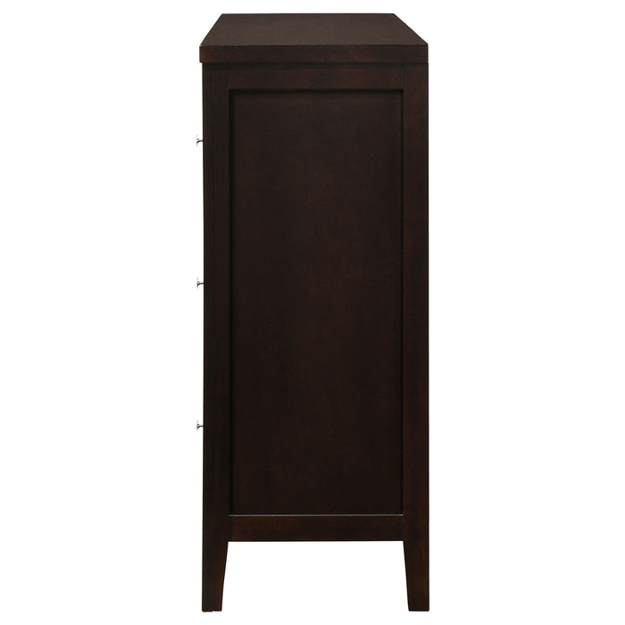 Wedgewood - 6 Drawers Dresser - Cappuccino