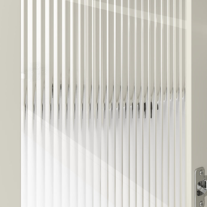 Extendable Kitchen Island With Slide Out Table And Storage Racks For 2 - 6 Person, Power Outlet, Bar, Prep Station - Creamy White / Walnut