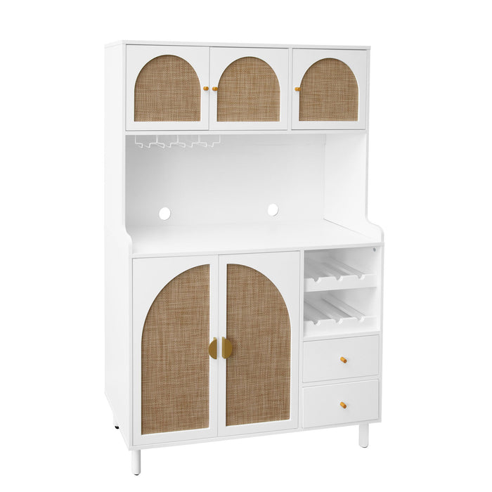 Modern Accent Storage Cabinet For Living Room, Bedroom, Dining Room, Or Study - White