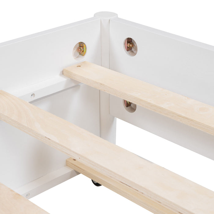 Platform Bed With 2 Big Drawers & Trundle