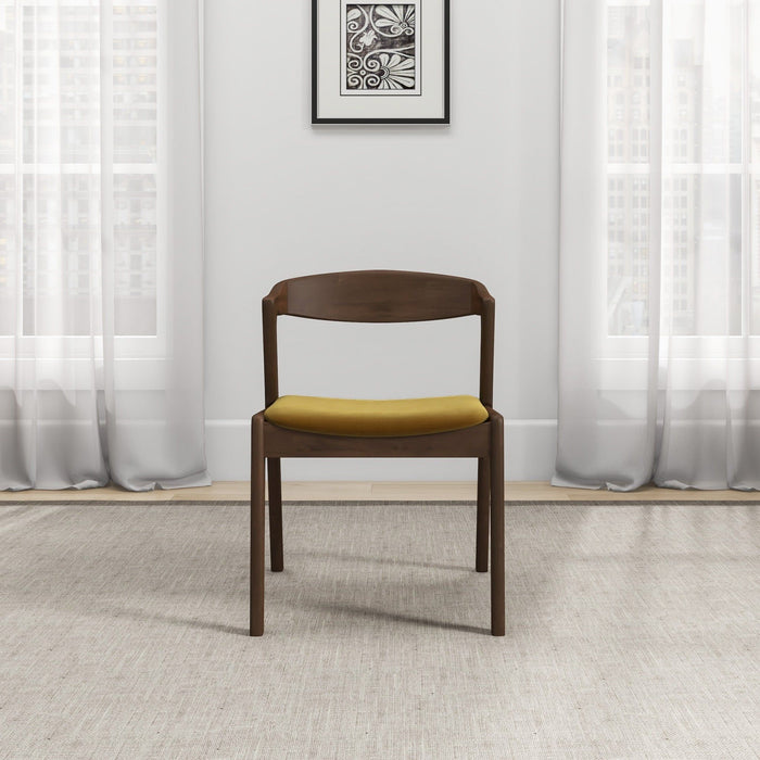 Dakota - Mid-Century Modern Velvet Dining Chair (Set of 2)