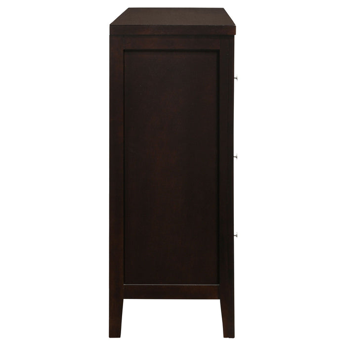 Wedgewood - 6 Drawers Dresser - Cappuccino