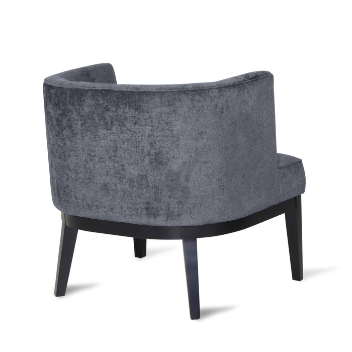 Contemporary Accent Chair With Tufted Diamond Stitching - Charcoal