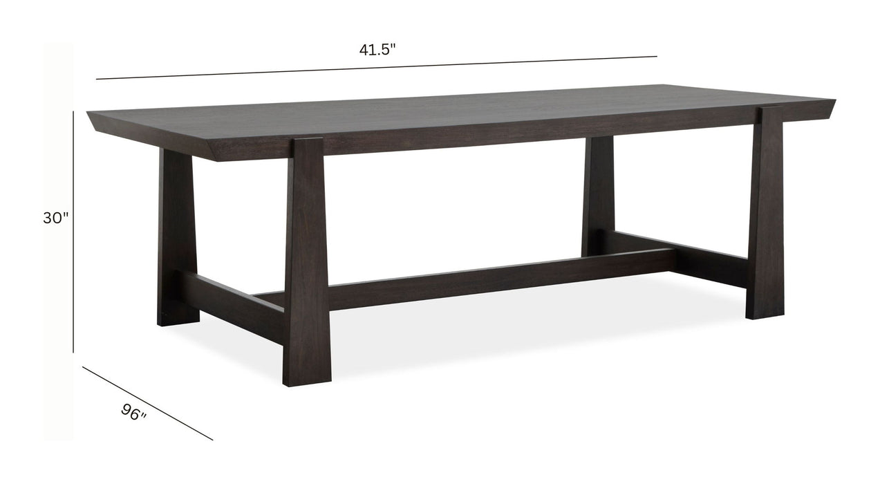 Tauren - Trestle Dining Table - Coffee Bean