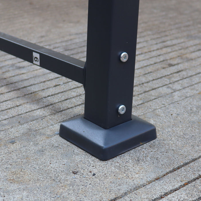 Metal Carport 12 X 20 Ft Heavy Duty With Galvanized Steel Roof Metal Garage Canopy With Galvanized Steel Roof & Frame Car Tent Outdoor Storage Shed For Car Boats And Truck - Alabaster / Dark Gray