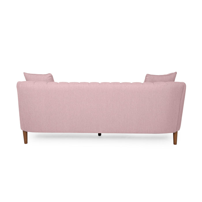 Contemporary 3 Seater Sofa With Plush Accents
