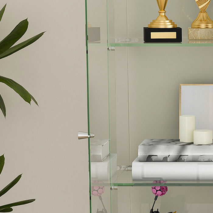 Premium 5 Tier Glass Display Case With 5 Dynamic LED Modes