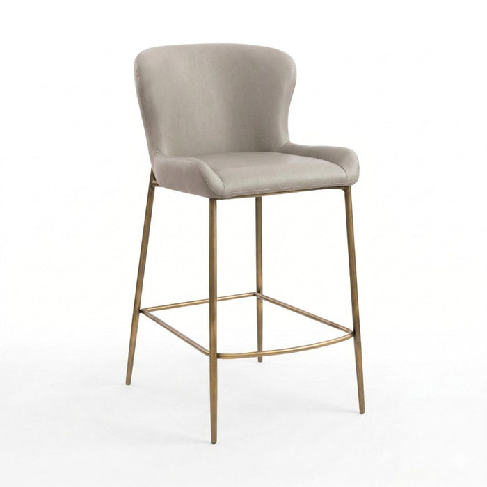 Modern Counter Stool With Upholstered Seat