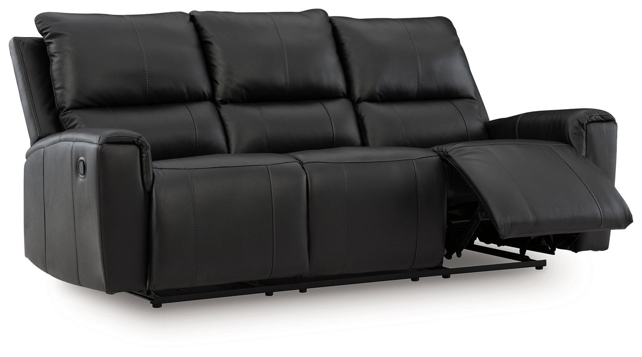 Glossmore - Reclining Sofa - Black