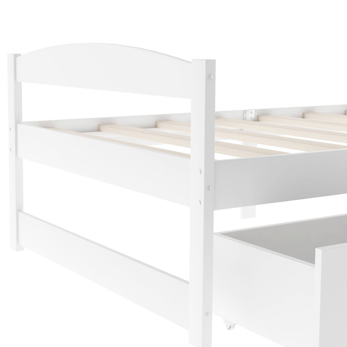 Platform Bed With 2 Drawers