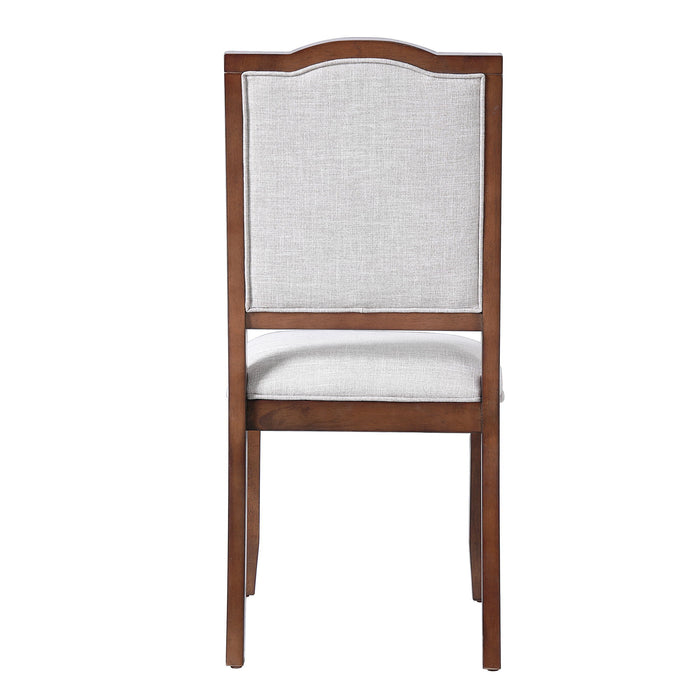 6 Piece Extendable Dining Table Set, Wood Table With Removable Leaf, 4 Upholstered Chairs And Bench - Cherry