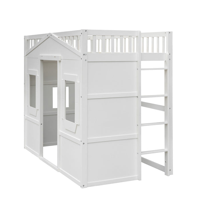 House Loft Bed With Ladder