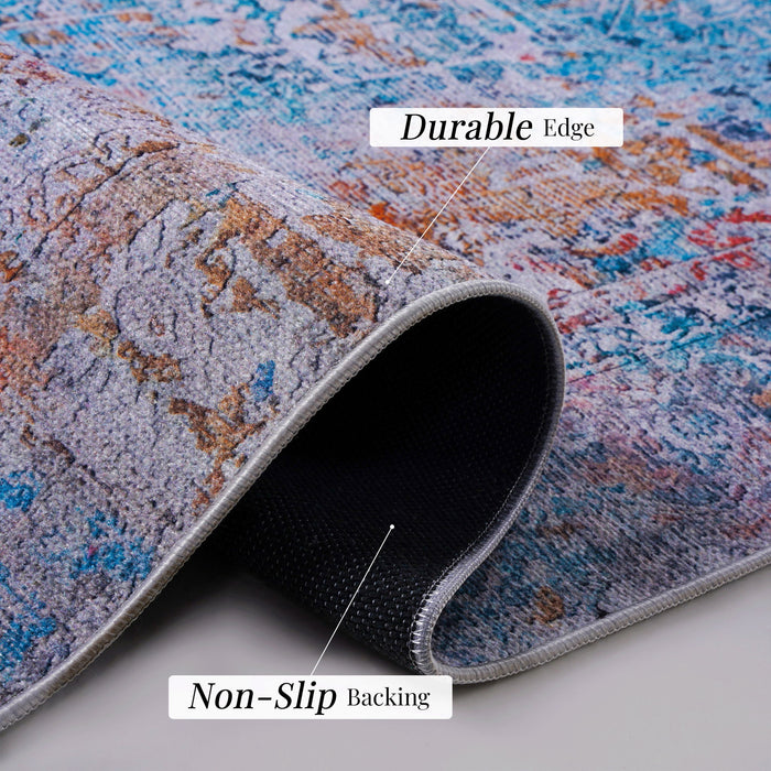 Maval - 8' X 10' Washable Area Rug - Yellow