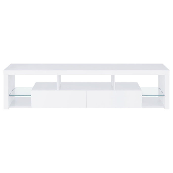 Jude 3-piece 71-inch TV Entertainment Center White High Gloss