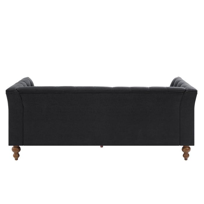 Chesterfield Sofa With Flared Arms For Living Room