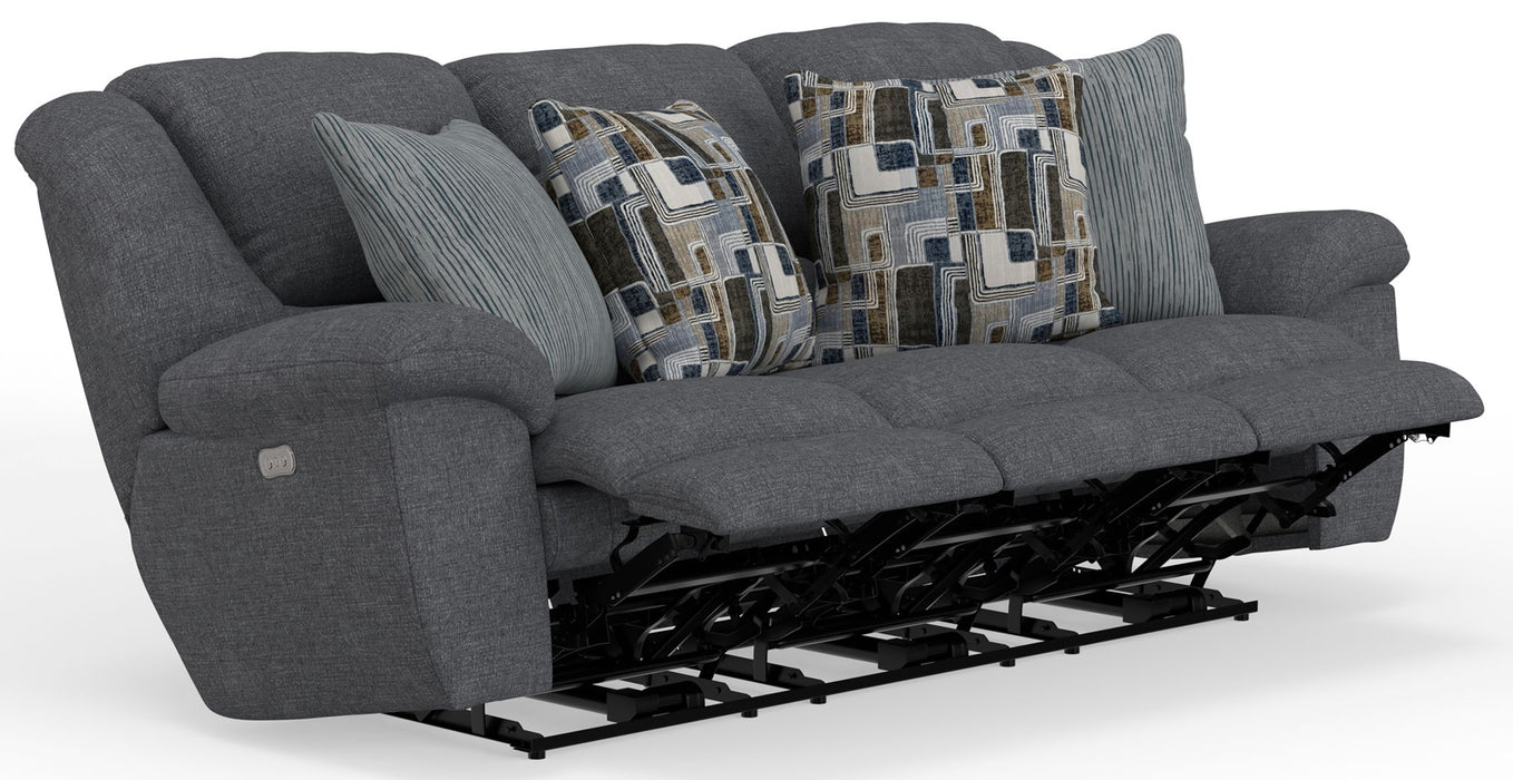 Trifecta - Sofa With 3 Recliners and Drop Down Table